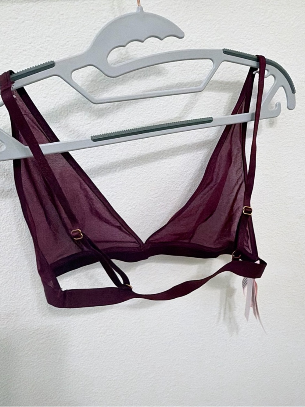 Victoria's Secret Sheer Mesh Bralette in Plum - Picture 2 of 10